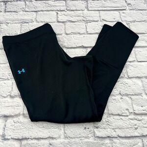 Under Armour Base 3.0 Fleece Lined Athletic Leggings XL Black Fitted Pants